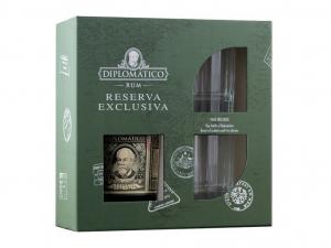 Diplomatico Reserva Exclusiva 12YO 0,7l 40% + 2 skla