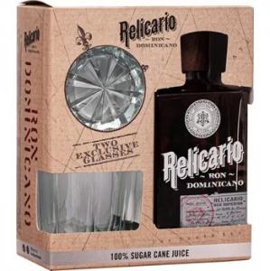Rum Relicario 0,7l 40% + 2 skla  