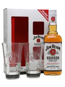 Jim Beam 0,7l 40% +2 skla  