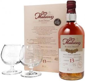 Malecon 13YO 0,7l 50,5% + 2 skla 