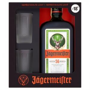 Jägermeister 0,7l 35% +2 skla 