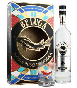 VODKA BELUGA 40% 0.7l + sklo