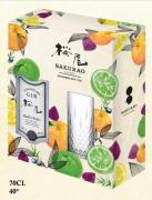 Sakurao japonský gin 0,7l 40% +1 sklo 