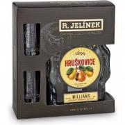Hruškovice budík Williams 0,5l 42% +2skla 