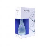 Vodka Pravda 0,7l 40% +2skla 